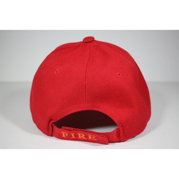 First In Last Out Fire Flame Embroidered Adjustable Hat L530 - Picture 3 of 6